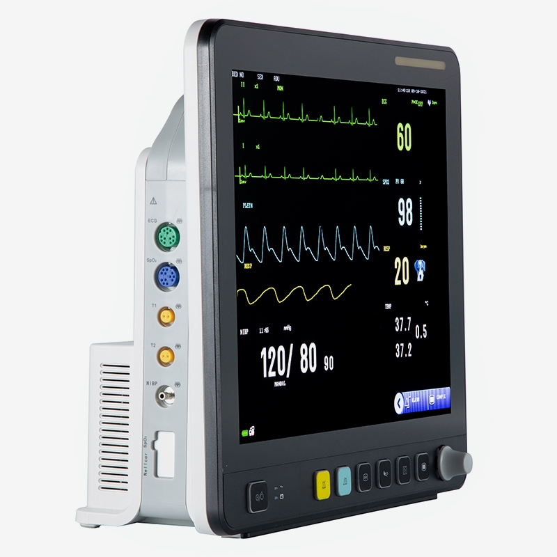 شاشة لمس بيطرية متعددة المعلمات ECG مراقب VE15