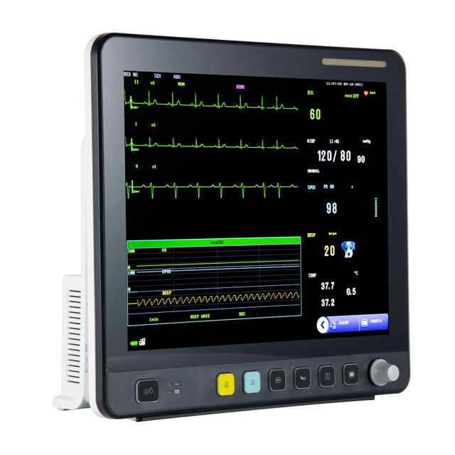 شاشة لمس بيطرية متعددة المعلمات ECG مراقب VE15